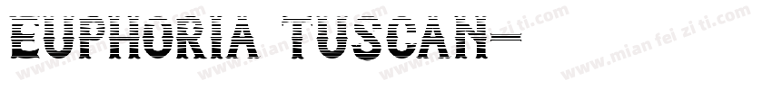 Euphoria Tuscan字体转换